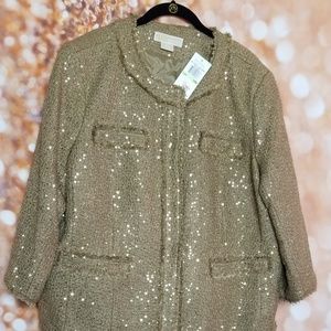 18 W Michael Kors blazer |  dark caramel